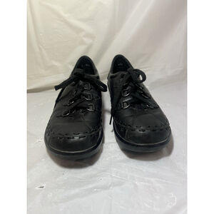 Ziera Women’s Allsorts-M Black Lace Up Comfort Shoes Size 38 W